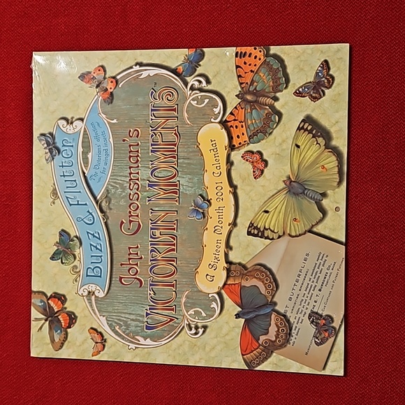 John Grossman's Victorian Moments 'Buzz and Flutter' 2001 calendar UNOPENED - Picture 1 of 16